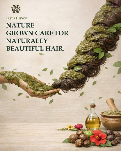 Herbs Harvest Indigo Powder - Natural Hair Dye Powder (200g)