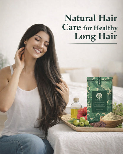Herbs Harvest Herbal Shampoo Powder 400g – Amla, Reetha, Shikakai, Bhringraj & Hibiscus | 100% Natural Hair Cleanser